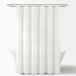 Coupon 🧨 Lush Decor Boho Kendra Tufted Yarn Dyed Eco-Friendly Recycled Cotton Shower Curtain Single Light Gray ✔️ -Lush Decor Shop Lush Decor Boho Kendra Tufted Yarn Dyed Eco Friendly Recycled Cotton Shower Curtain Single 8