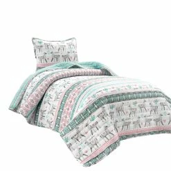 Best Pirce 💯 Lush Decor Boho Llama Reversible Oversized Quilt Set 🌟 -Lush Decor Shop Lush Decor Boho Llama Reversible Oversized Quilt Set 7