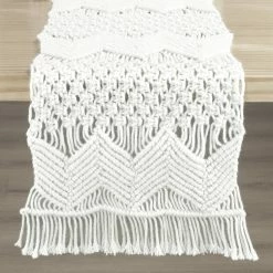 Cheap π Lush Decor Boho Macrame Handcrafted Indoor/Outdoor Washable Water Repellent Runner Single - 13" X 72"+3" Fringe White π 21 Cheap π Lush Decor Boho Macrame Handcrafted Indoor/Outdoor Washable Water Repellent Runner Single - 13" X 72"+3" Fringe White π -Lush Decor Shop Lush Decor Boho Macrame Handcrafted Indoor Outdoor Washable Water Repellent Runner Single 10