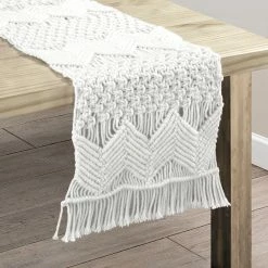 Cheap π Lush Decor Boho Macrame Handcrafted Indoor/Outdoor Washable Water Repellent Runner Single - 13" X 72"+3" Fringe White π 18 Cheap π Lush Decor Boho Macrame Handcrafted Indoor/Outdoor Washable Water Repellent Runner Single - 13" X 72"+3" Fringe White π -Lush Decor Shop Lush Decor Boho Macrame Handcrafted Indoor Outdoor Washable Water Repellent Runner Single 7
