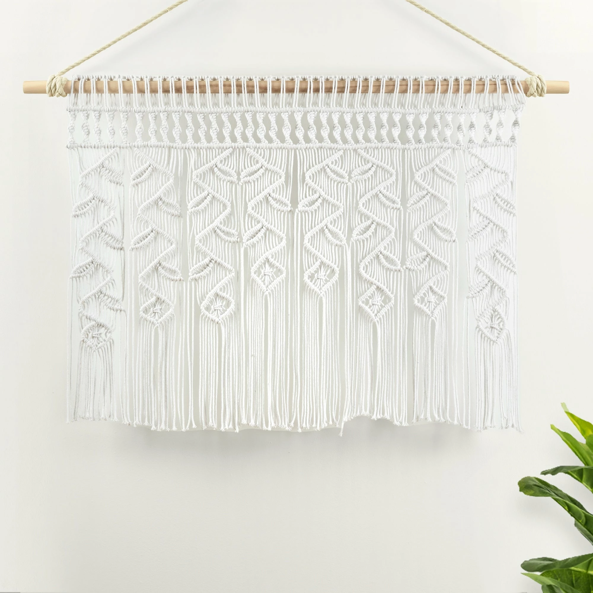 Best Pirce π Lush Decor Boho Macrame Leaf Cotton Valance - 30" X 40" White π 1 Best Pirce π Lush Decor Boho Macrame Leaf Cotton Valance - 30" X 40" White π