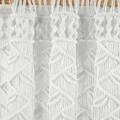 Deals 🛒 Lush Decor Boho Macrame Leaf Cotton Window Curtain Single Panel - 84" X 40" Grey ✔️ -Lush Decor Shop Lush Decor Boho Macrame Leaf Cotton Window Curtain Single Panel 11
