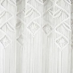 Deals 🛒 Lush Decor Boho Macrame Leaf Cotton Window Curtain Single Panel - 84" X 40" Grey ✔️ -Lush Decor Shop Lush Decor Boho Macrame Leaf Cotton Window Curtain Single Panel 13