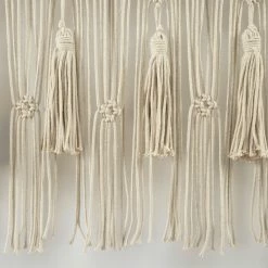 Cheapest 🥰 Lush Decor Boho Macrame Tassel Cotton Valance/Kitchen Curtain/Wall Decor Single - 30" X 40" Grey 🎉 -Lush Decor Shop Lush Decor Boho Macrame Tassel Cotton Valance Kitchen Curtain Wall Decor Single 10