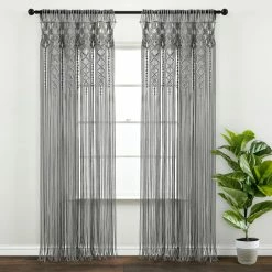 Best reviews of 🌟 Lush Decor Boho Macrame Textured Cotton Window Curtain/Room Divider/Doorway/Wall Decor Neutral 👏 -Lush Decor Shop Lush Decor Boho Macrame Textured Cotton Window Curtain Room Divider Doorway Wall Decor 9
