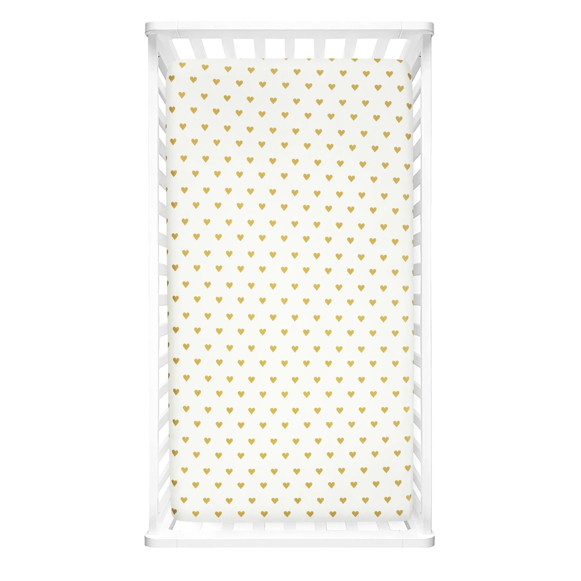 Best reviews of π Lush Decor Boho Metallic Hearts Allover Hearts Soft & Plush Fitted Crib Sheet - 52"x 28" π 3 Best reviews of π Lush Decor Boho Metallic Hearts Allover Hearts Soft & Plush Fitted Crib Sheet - 52"x 28" π - Image 3