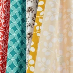 Hot Sale 🧨 Lush Decor Boho Patch Window Curtain Panel Pair 🔔 -Lush Decor Shop Lush Decor Boho Patch Window Curtain Panel Pair 5