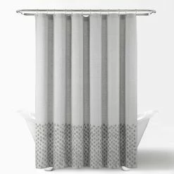 Best Pirce β Lush Decor Boho Polka Dot Yarn Dyed Eco-Friendly Recycled Cotton Shower Curtain Single Light Gray 𧨠21 Best Pirce β Lush Decor Boho Polka Dot Yarn Dyed Eco-Friendly Recycled Cotton Shower Curtain Single Light Gray 𧨠-Lush Decor Shop Lush Decor Boho Polka Dot Yarn Dyed Eco Friendly Recycled Cotton Shower Curtain Single 10