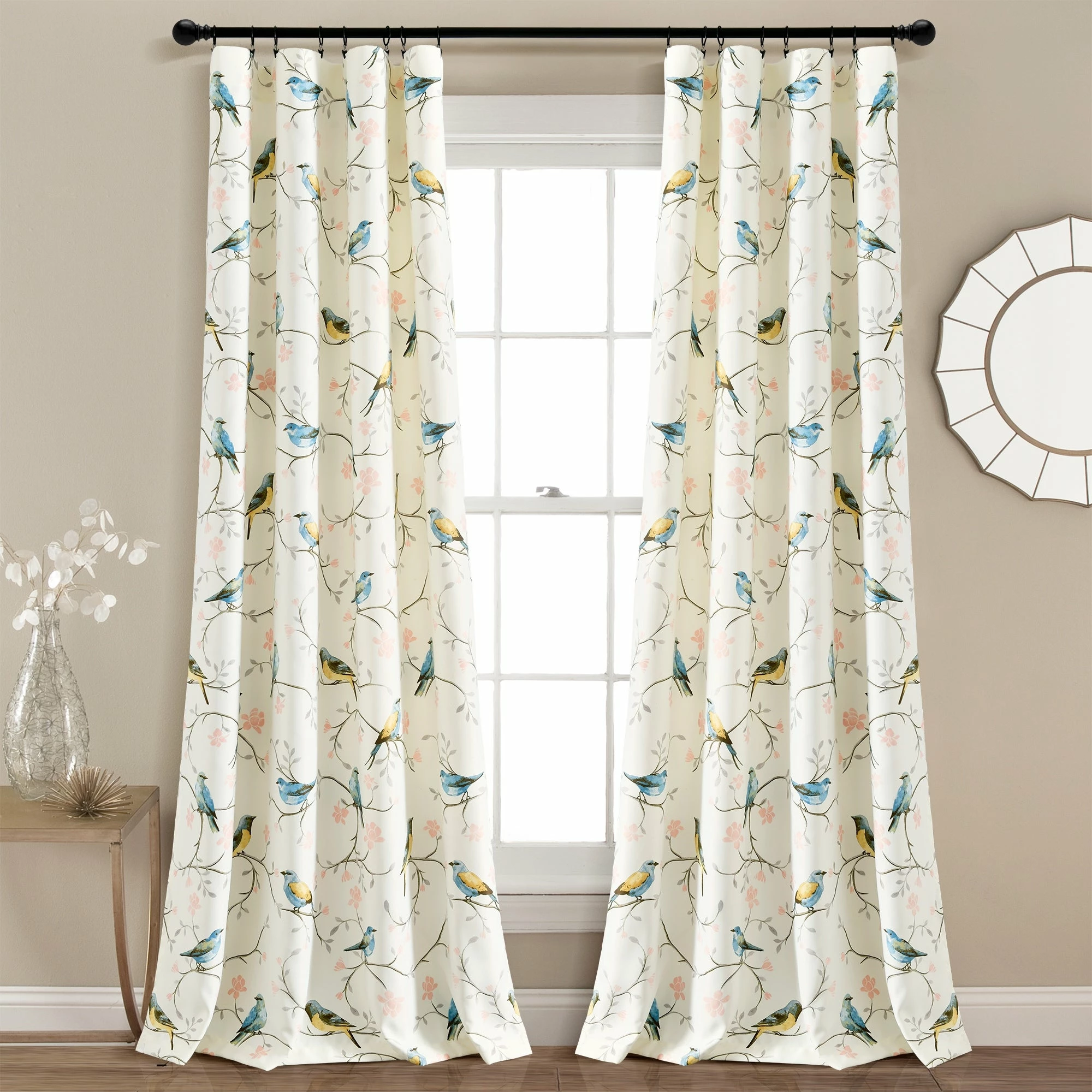 Best Sale π₯ Lush Decor Botanical Bird And Flower Light Filtering Window Curtain Panels Set - 84" X 52" π 1 Best Sale π₯ Lush Decor Botanical Bird And Flower Light Filtering Window Curtain Panels Set - 84" X 52" π