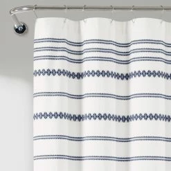 New 🎉 Lush Decor Breezy Chic Tassel Jacquard Eco-Friendly Recycled Cotton Shower Curtain Single Light Gray 😍 -Lush Decor Shop Lush Decor Breezy Chic Tassel Jacquard Eco Friendly Recycled Cotton Shower Curtain Single 13