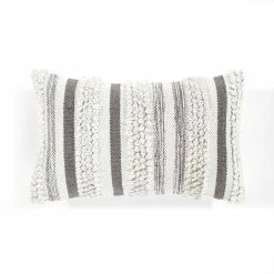 New 🌟 Lush Decor Bria Stripe Decorative Lumbar Pillow Cover Neutral ✨ -Lush Decor Shop Lush Decor Bria Stripe Decorative Lumbar Pillow Cover