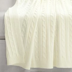 Brand new π Lush Decor Cable Soft Knitted All-Season Throw Light Grey π 12 Brand new π Lush Decor Cable Soft Knitted All-Season Throw Light Grey π -Lush Decor Shop Lush Decor Cable Soft Knitted All Season Throw 3