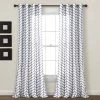 Discount ✨ Lush Decor Calia Chevron Geo Window Curtain Panel Pair - 84" X 52" Gray 🔔