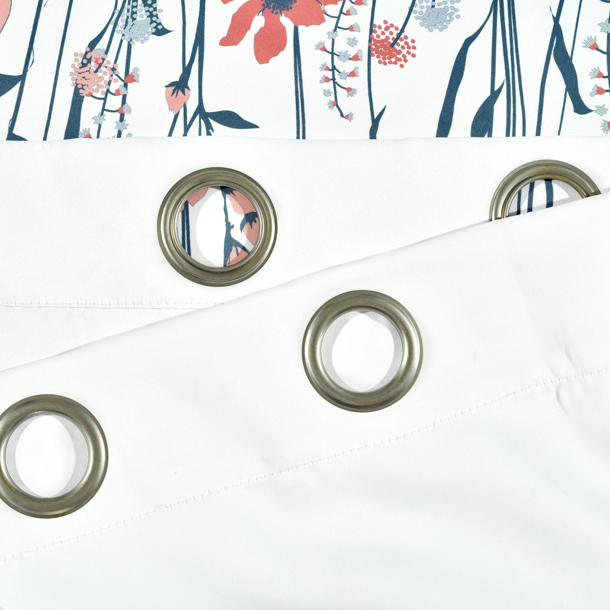 Cheap π Lush Decor Clarissa Floral Room Darkening Window Curtain Panel Pair Blue & Coral π 3 Cheap π Lush Decor Clarissa Floral Room Darkening Window Curtain Panel Pair Blue & Coral π - Image 3