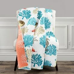 Cheap 😉 Lush Decor Coastal Reef Feather Throw Blanket 😉