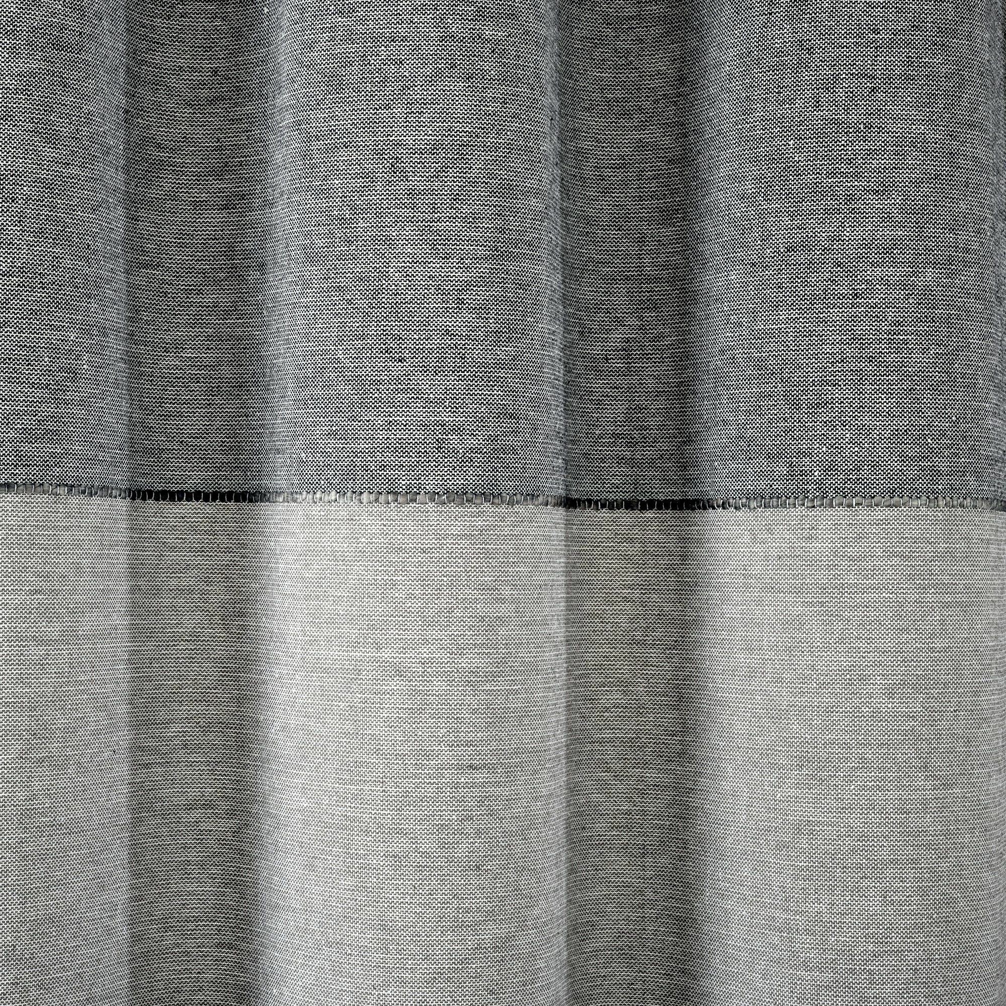 Promo π― Lush Decor Color Block Ombre Yarn Dyed Eco-Friendly Recycled Cotton Shower Curtain Single Black/gray π― 2 Promo π― Lush Decor Color Block Ombre Yarn Dyed Eco-Friendly Recycled Cotton Shower Curtain Single Black/gray π― - Image 2