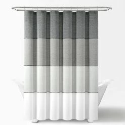 Promo π― Lush Decor Color Block Ombre Yarn Dyed Eco-Friendly Recycled Cotton Shower Curtain Single Black/gray π― 14 Promo π― Lush Decor Color Block Ombre Yarn Dyed Eco-Friendly Recycled Cotton Shower Curtain Single Black/gray π― -Lush Decor Shop Lush Decor Color Block Ombre Yarn Dyed Eco Friendly Recycled Cotton Shower Curtain Single 4