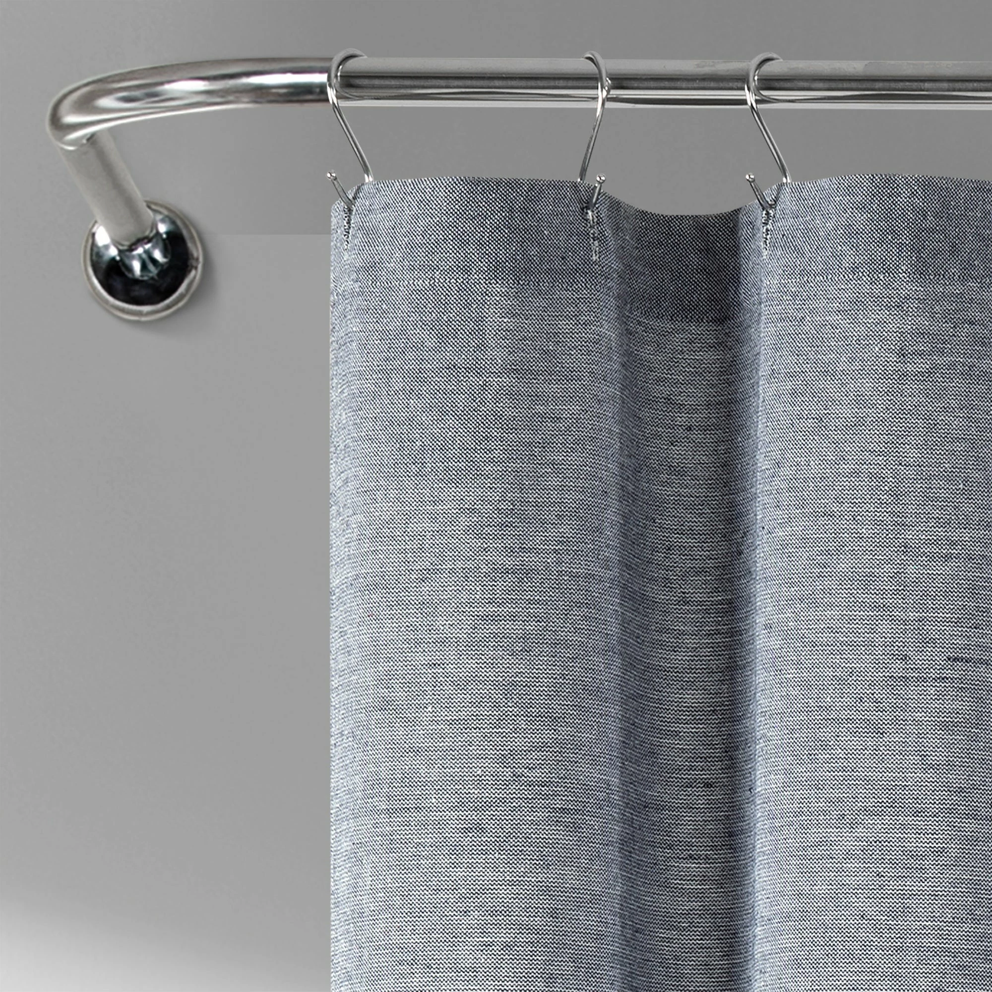Promo π― Lush Decor Color Block Ombre Yarn Dyed Eco-Friendly Recycled Cotton Shower Curtain Single Black/gray π― 10 Promo π― Lush Decor Color Block Ombre Yarn Dyed Eco-Friendly Recycled Cotton Shower Curtain Single Black/gray π― - Image 10
