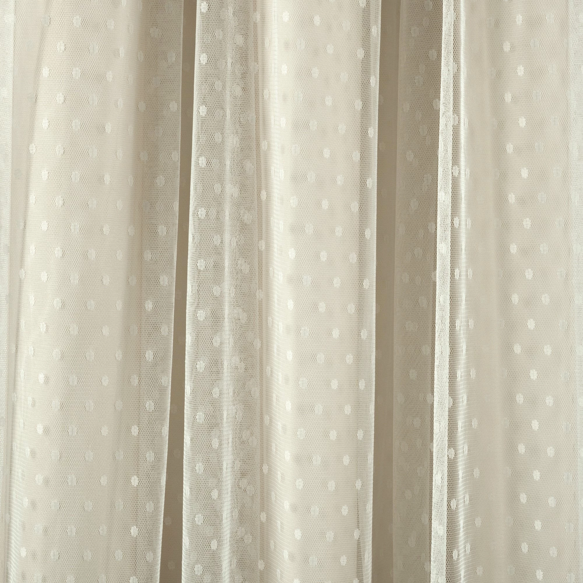 Best Pirce π Lush Decor Cottage Polka Dot Sheer Window Curtain Panel Including Tieback Single Neutral π 6 Best Pirce π Lush Decor Cottage Polka Dot Sheer Window Curtain Panel Including Tieback Single Neutral π - Image 6