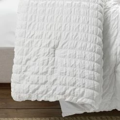 Wholesale 🛒 Lush Decor Crinkle Textured Dobby Comforter Set White ✔️ -Lush Decor Shop Lush Decor Crinkle Textured Dobby 3 Piece Comforter Set 4