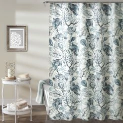 Flash Sale 🌟 Lush Decor Cynthia Jacobean Shower Curtain Blue ✨