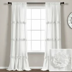 Cheap ⌛ Lush Decor Darla Window Curtain Single Panel - 84" X 40" - 84" X 40" White 🧨 -Lush Decor Shop Lush Decor Darla Window Curtain Single Panel 84 x 40 5c41af21 e7dc 4e42 a055 00a8f0734f29