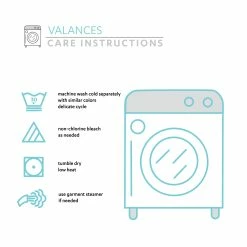 Cheap 🔔 Lush Decor Devonia Allover Light Filtering Valance - 18" X 52" White/navy 🔥 -Lush Decor Shop Lush Decor Devonia Allover Light Filtering Valance 4