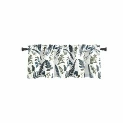Cheap 🔔 Lush Decor Devonia Allover Light Filtering Valance - 18" X 52" White/navy 🔥 -Lush Decor Shop Lush Decor Devonia Allover Light Filtering Valance 5