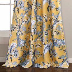Promo ✔️ Lush Decor Dolores Room-darkening Floral Curtain Panel Pair Yellow 😉 -Lush Decor Shop Lush Decor Dolores Room Darkening Floral Curtain Panel Pair 9