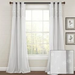 Best deal βοΈ Lush Decor Dylin Flower Embroidery Window Curtain Panel Single Neutral π€© 19 Best deal βοΈ Lush Decor Dylin Flower Embroidery Window Curtain Panel Single Neutral π€© -Lush Decor Shop Lush Decor Dylin Flower Embroidery Window Curtain Panel Single 4