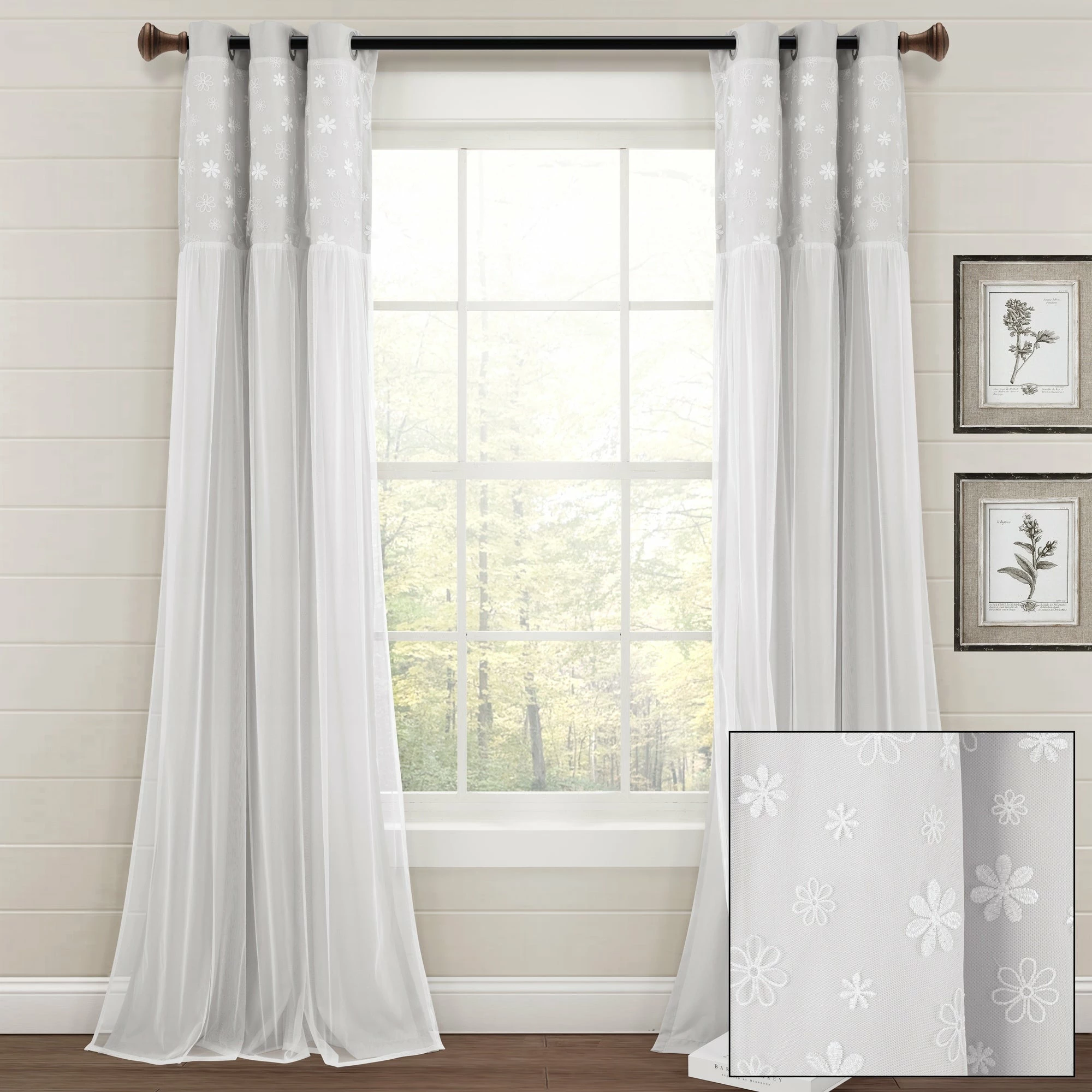 Best deal βοΈ Lush Decor Dylin Flower Embroidery Window Curtain Panel Single Neutral π€© 5 Best deal βοΈ Lush Decor Dylin Flower Embroidery Window Curtain Panel Single Neutral π€© - Image 5