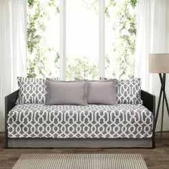 Hot Sale ❤️ Lush Decor Edward Trellis 6 Piece Daybed Cover Set Navy 🥰