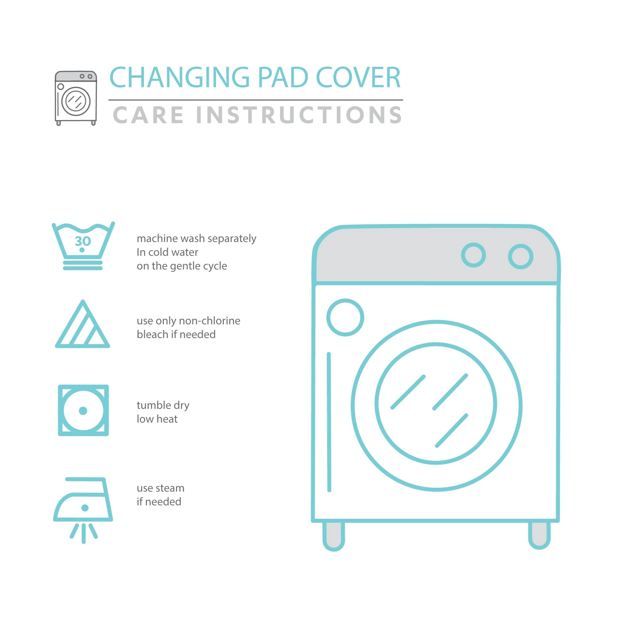 Discount π₯° Lush Decor Elephant Stripe Dots Soft & Plush Changing Pad Cover - 32" X 16" π₯ 2 Discount π₯° Lush Decor Elephant Stripe Dots Soft & Plush Changing Pad Cover - 32" X 16" π₯ - Image 2