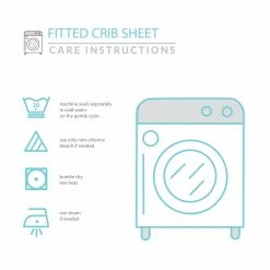 Lush Decor Shop -Lush Decor Shop Lush Decor Elephant Stripe Dots Soft 26 Plush Fitted Crib Sheet 1