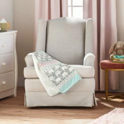 Buy 👍 Lush Decor Elephant Stripe Soft & Plush Sherpa Blanket - N/A 👏