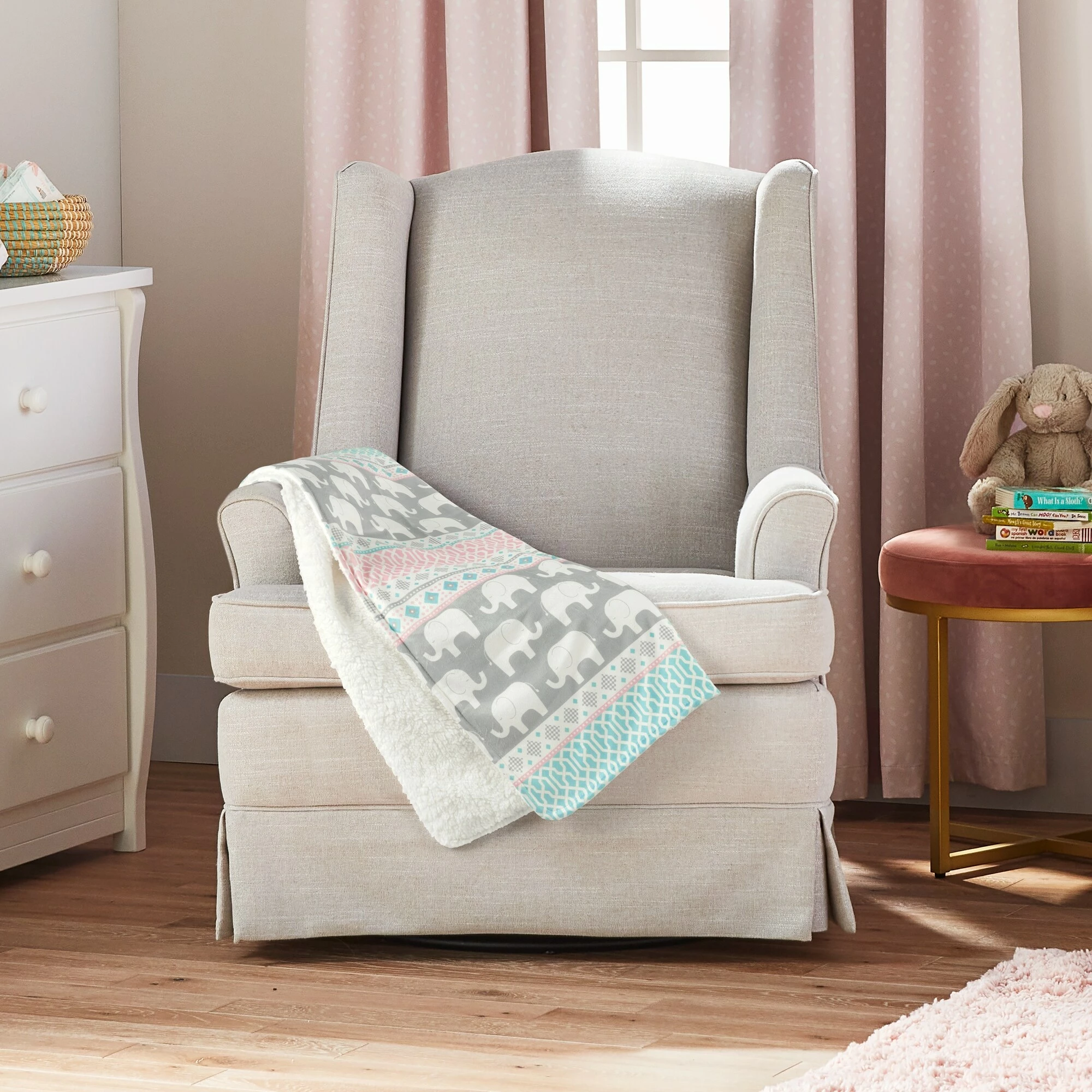 Buy π Lush Decor Elephant Stripe Soft & Plush Sherpa Blanket - N/A π 1 Buy π Lush Decor Elephant Stripe Soft & Plush Sherpa Blanket - N/A π