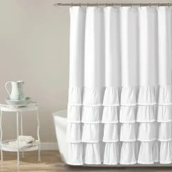 Top 10 😉 Lush Decor Ella Lace Ruffle Shower Curtain Ivory 🎁