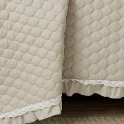 Best Pirce 🔥 Lush Decor Ella Shabby Chic Ruffle Lace 3 Piece Quilt Set Neutral 🛒 -Lush Decor Shop Lush Decor Ella Shabby Chic Ruffle Lace 3 Piece Quilt Set 7