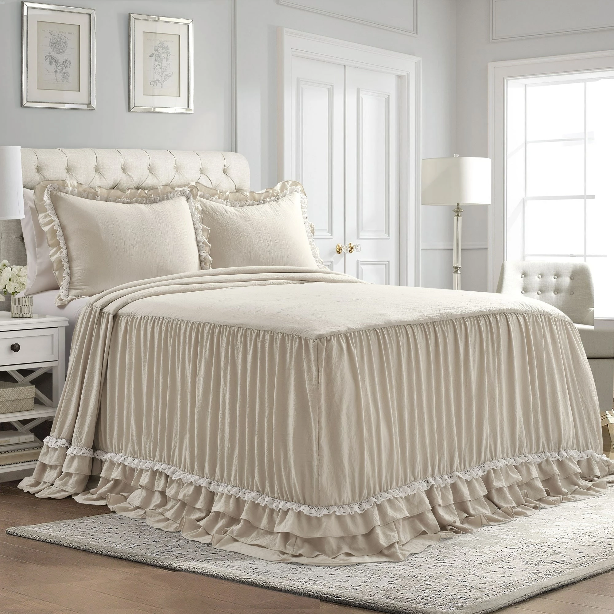 Cheap π Lush Decor Ella Shabby-chic Ruffle Lace Bedspread Set Neutral π₯ 15 Cheap π Lush Decor Ella Shabby-chic Ruffle Lace Bedspread Set Neutral π₯ - Image 15