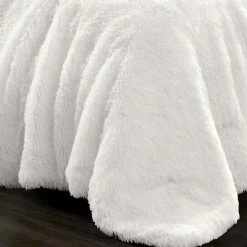 Best Sale 🌟 Lush Decor Emma Faux Fur Comforter Set Ivory ⭐ -Lush Decor Shop Lush Decor Emma Faux Fur 3 Piece Comforter Set 5