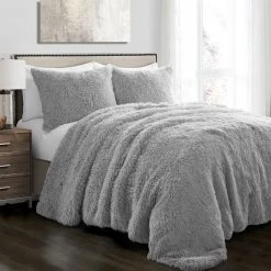 Best Sale 🌟 Lush Decor Emma Faux Fur Comforter Set Ivory ⭐ -Lush Decor Shop Lush Decor Emma Faux Fur 3 Piece Comforter Set 8