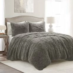 Best Sale 🌟 Lush Decor Emma Faux Fur Comforter Set Ivory ⭐ -Lush Decor Shop Lush Decor Emma Faux Fur Comforter Set