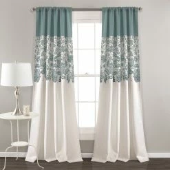 Top 10 π₯ Lush Decor Estate Garden Room Darkening Window Curtain Panel Pair Blue π€©