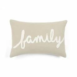 Best reviews of 👍 Lush Decor Family Chenille Embroidery Script Cotton Decorative Pillow Cover 💯