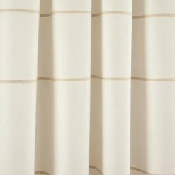 New 🔥 Lush Decor Farmhouse Boho Stripe Woven Tassel Yarn Dyed Cotton Window Curtain Panel Pair Wheat & White 🎉 -Lush Decor Shop Lush Decor Farmhouse Boho Stripe Woven Tassel Yarn Dyed Cotton Window Curtain Panel Pair 4