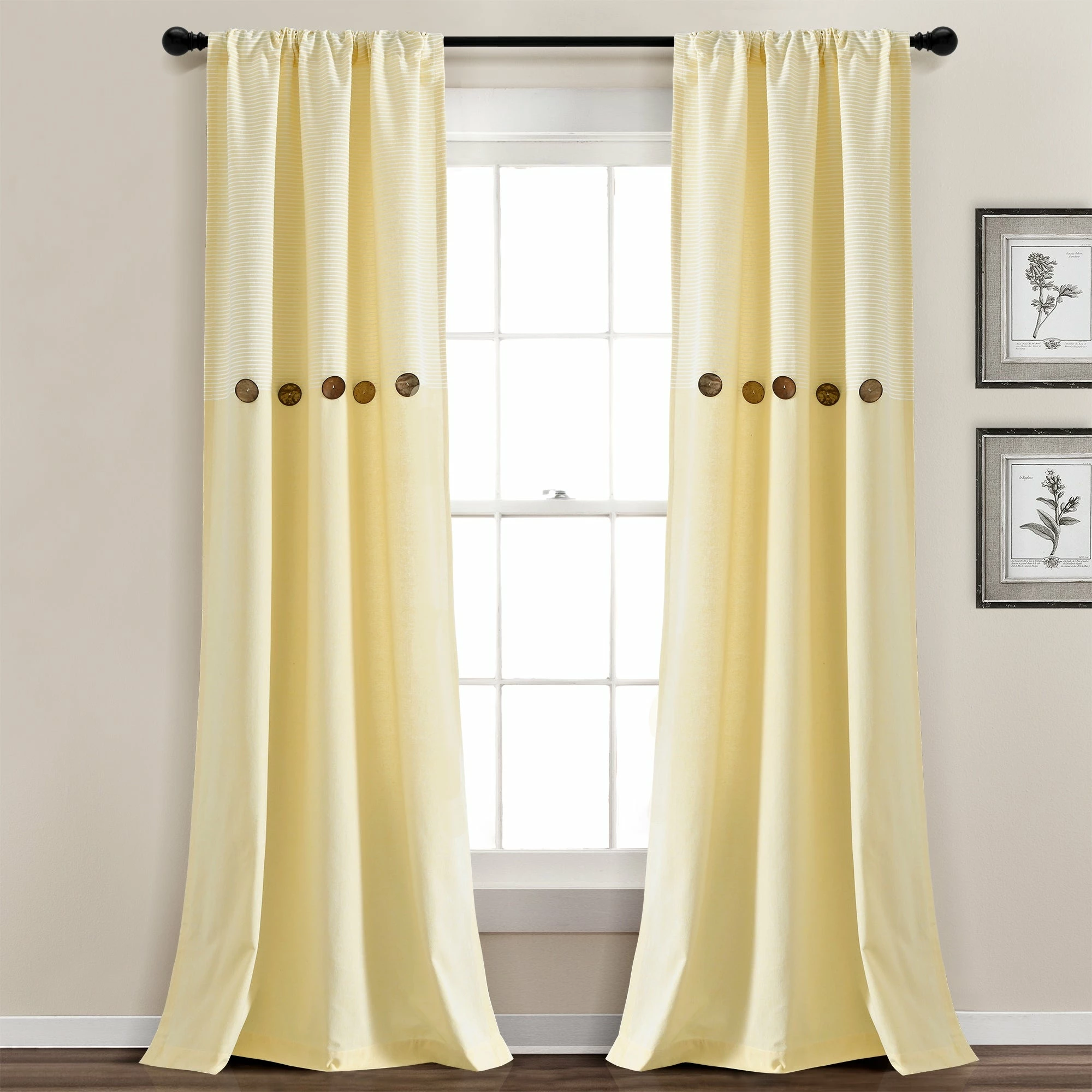Best reviews of π Lush Decor Farmhouse Button Stripe Yarn Dyed Woven Cotton Window Curtain Panel Pair Blue π 11 Best reviews of π Lush Decor Farmhouse Button Stripe Yarn Dyed Woven Cotton Window Curtain Panel Pair Blue π - Image 11