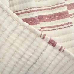 Deals 😍 Lush Decor Farmhouse Stripe Kantha Pick Stitch Yarn Dyed Cotton Woven Quilt/Coverlet Red 🔥 20 Deals 😍 Lush Decor Farmhouse Stripe Kantha Pick Stitch Yarn Dyed Cotton Woven Quilt/Coverlet Red 🔥 -Lush Decor Shop Lush Decor Farmhouse Stripe Kantha Pick Stitch Yarn Dyed Cotton Woven Quilt Coverlet 5