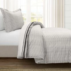 Brand new π Lush Decor Farmhouse Stripe Reversible Cotton 2 Piece Comforter Set Blue π 18 Brand new π Lush Decor Farmhouse Stripe Reversible Cotton 2 Piece Comforter Set Blue π -Lush Decor Shop Lush Decor Farmhouse Stripe Reversible Cotton 2 Piece Comforter Set 3