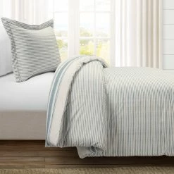 Brand new π Lush Decor Farmhouse Stripe Reversible Cotton 2 Piece Comforter Set Blue π 23 Brand new π Lush Decor Farmhouse Stripe Reversible Cotton 2 Piece Comforter Set Blue π -Lush Decor Shop Lush Decor Farmhouse Stripe Reversible Cotton 2 Piece Comforter Set 8
