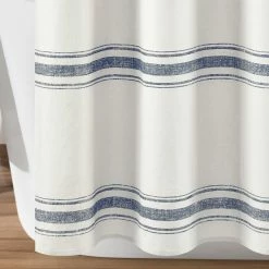 Outlet ❤️ Lush Decor Farmhouse Stripe Shower Curtain Red 🎁 -Lush Decor Shop Lush Decor Farmhouse Stripe Shower Curtain 3